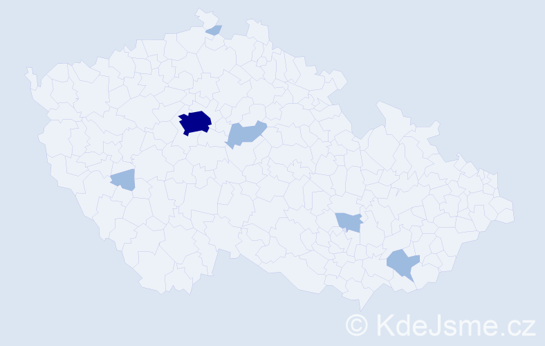 Jméno: 'Thomas Alexander', počet výskytů 9 v celé ČR