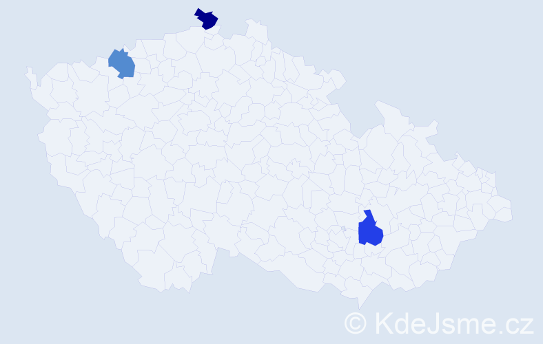 Jméno: 'Lkhagva', počet výskytů 3 v celé ČR