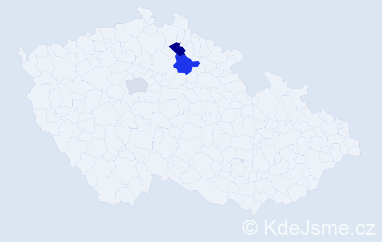Jméno: 'Ivan František', počet výskytů 3 v celé ČR