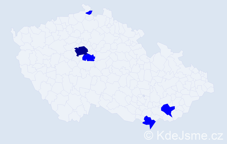 Jméno: 'Charlotte Marie', počet výskytů 6 v celé ČR