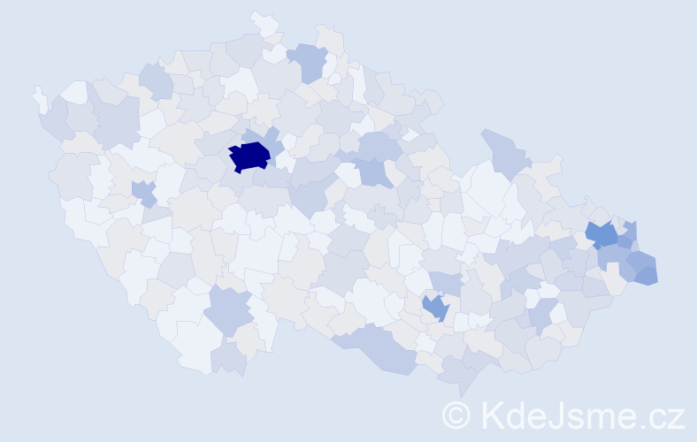 Jméno: 'Damian', počet výskytů 492 v celé ČR