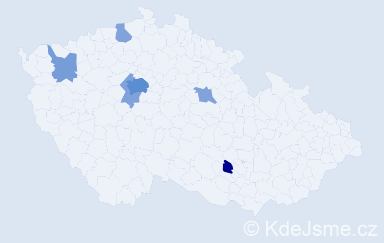 Jméno: 'Naira', počet výskytů 17 v celé ČR