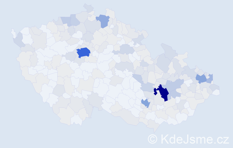 Jméno: 'Marketa', počet výskytů 535 v celé ČR