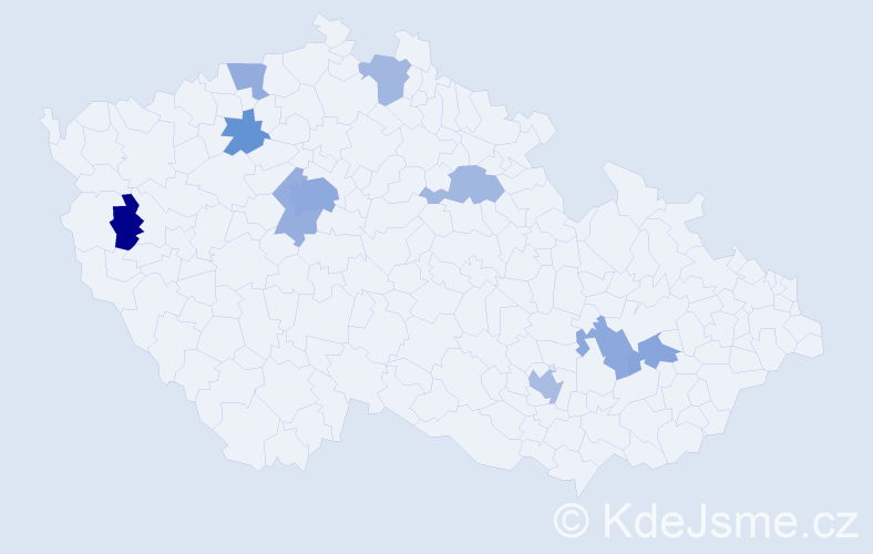 Jméno: 'Nino', počet výskytů 18 v celé ČR