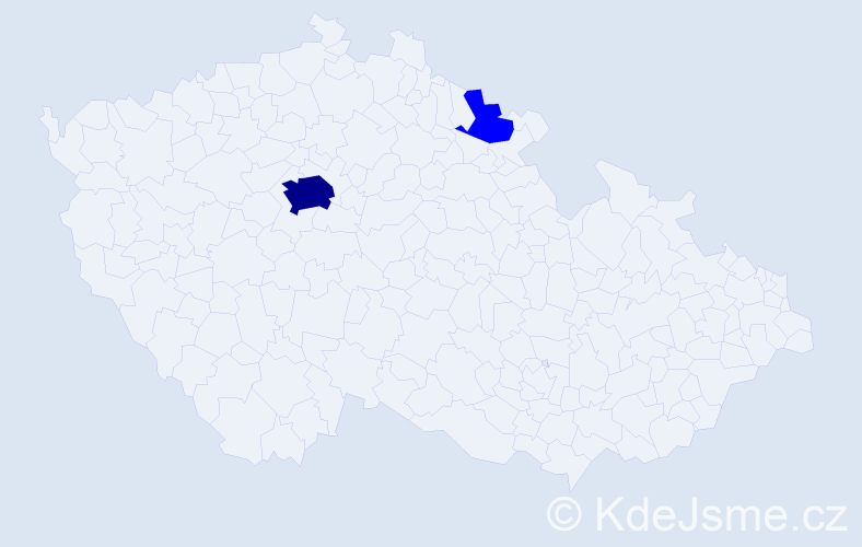 Jméno: 'Mnislav', počet výskytů 3 v celé ČR