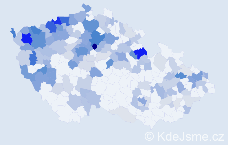 Jméno: 'Sergej', počet výskytů 422 v celé ČR