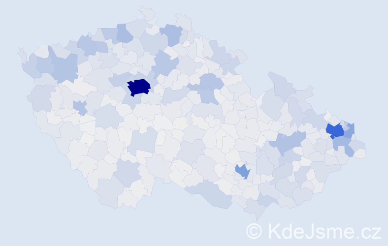 Jméno: 'Mária', počet výskytů 13563 v celé ČR