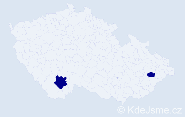 Jméno: 'Ludwik', počet výskytů 2 v celé ČR