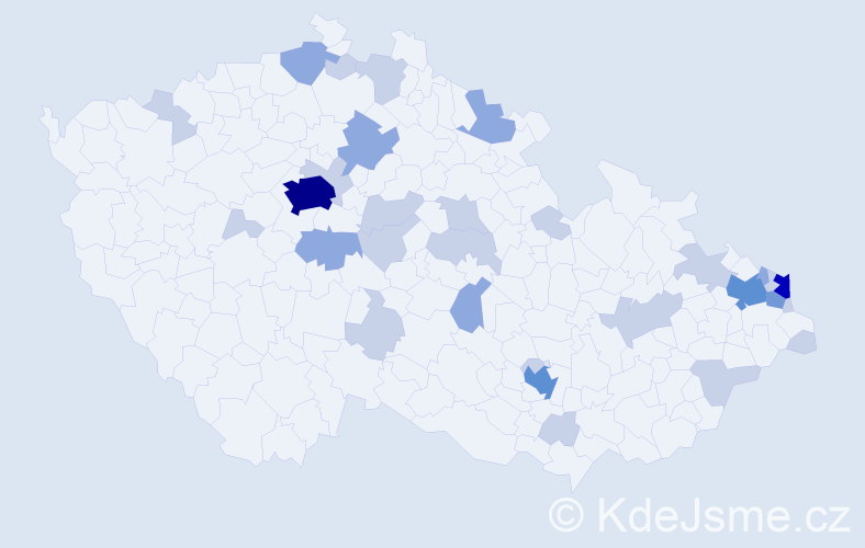Jméno: 'Miroslaw', počet výskytů 68 v celé ČR