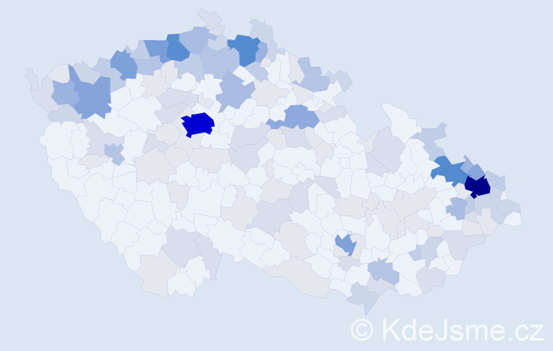 Jméno: 'Liana', počet výskytů 421 v celé ČR