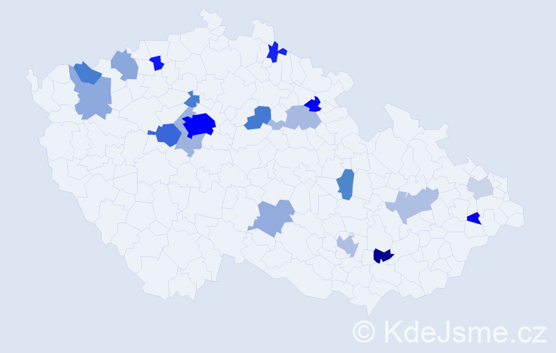 Jméno: 'Anastassiya', počet výskytů 54 v celé ČR