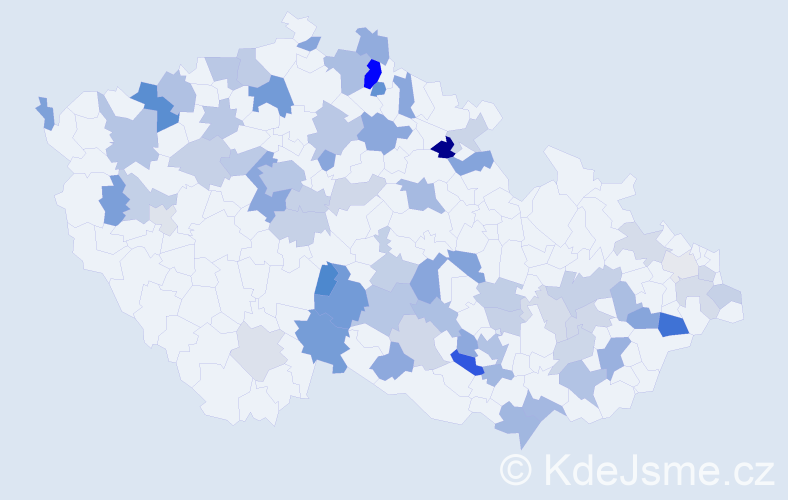 Jméno: 'Borek', počet výskytů 133 v celé ČR