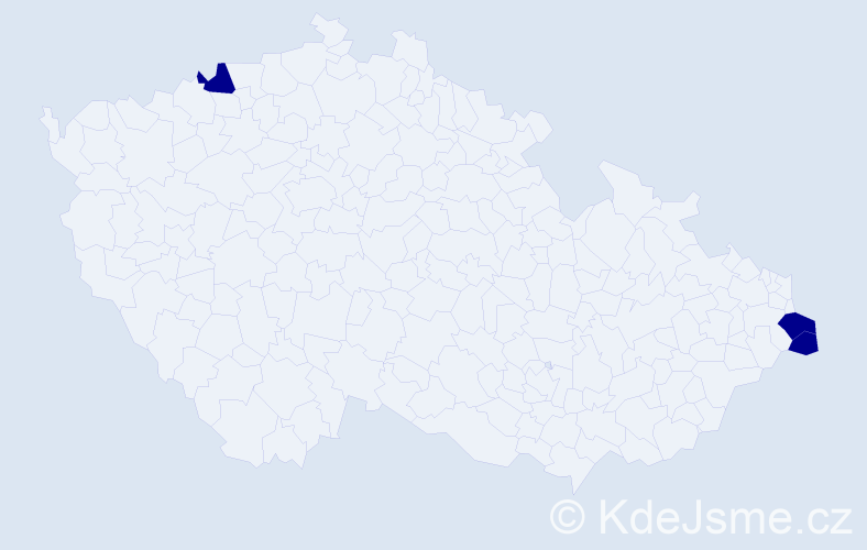 Jméno: 'Boguslaw', počet výskytů 3 v celé ČR