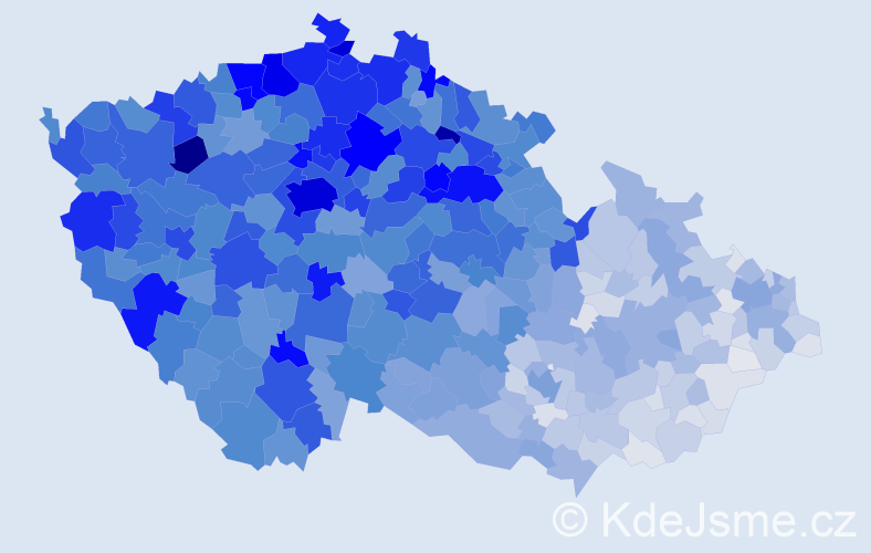 Jméno: 'Květa', počet výskytů 8213 v celé ČR