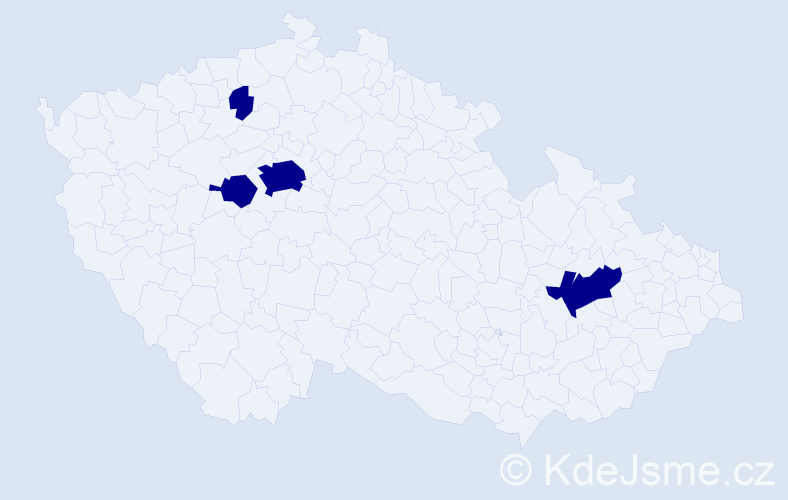 Jméno: 'Rebeka Anna', počet výskytů 4 v celé ČR