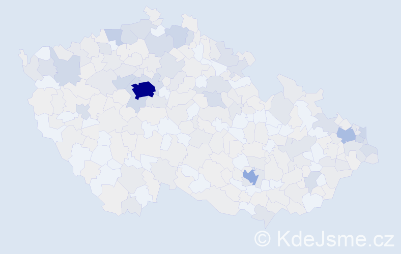 Jméno: 'Artur', počet výskytů 965 v celé ČR
