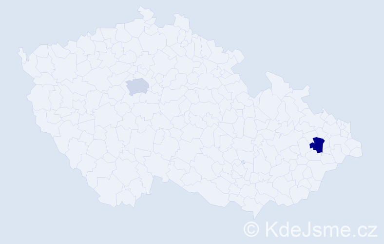 Jméno: 'Václav Nikolas', počet výskytů 2 v celé ČR