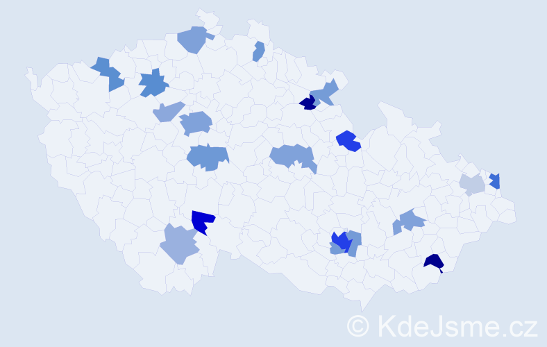 Jméno: 'Alessandra', počet výskytů 35 v celé ČR