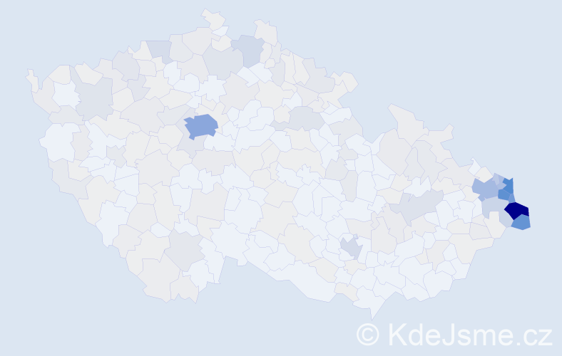 Jméno: 'Halina', počet výskytů 955 v celé ČR