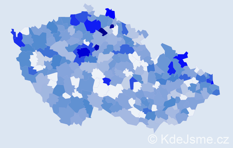 Jméno: 'Alexej', počet výskytů 795 v celé ČR