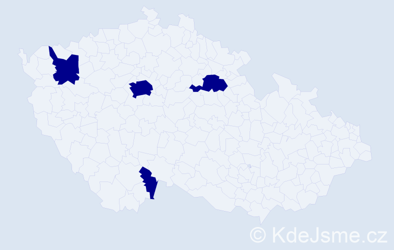 Jméno: 'Ngoc Diep', počet výskytů 4 v celé ČR
