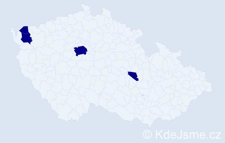 Jméno: 'Olexandra', počet výskytů 4 v celé ČR