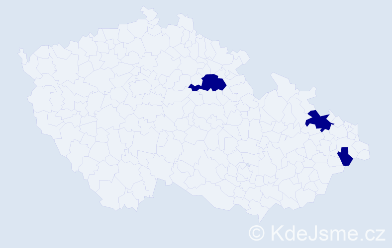 Jméno: 'Jakub Roman', počet výskytů 3 v celé ČR