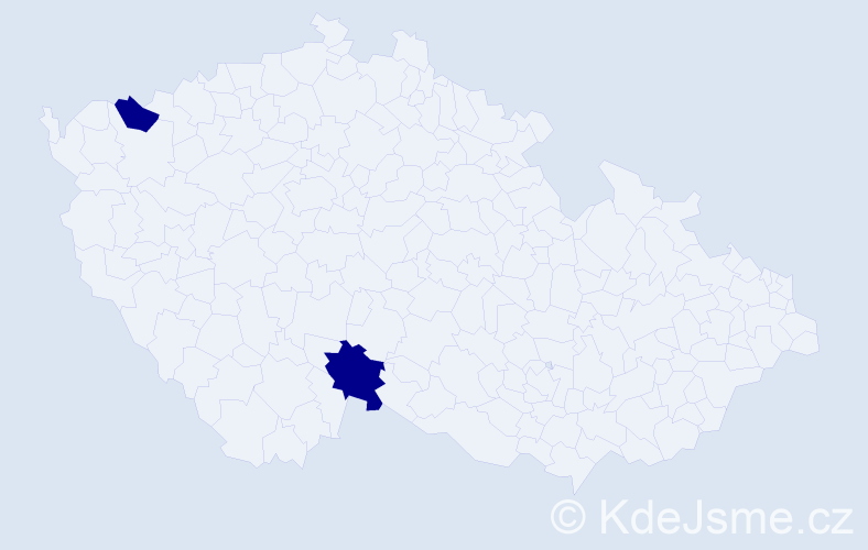 Jméno: 'Thanh Huan', počet výskytů 2 v celé ČR