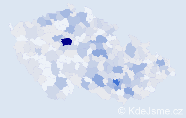 Jméno: 'Blahoslav', počet výskytů 627 v celé ČR