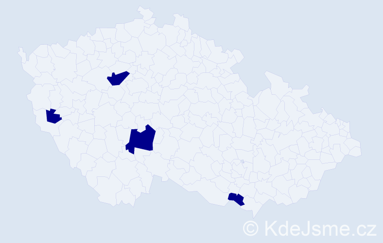 Jméno: 'Venceslav', počet výskytů 4 v celé ČR