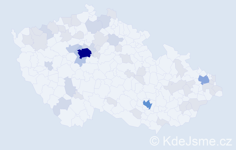 Jméno: 'Michail', počet výskytů 108 v celé ČR