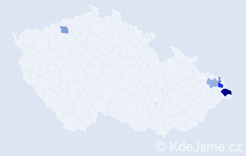 Jméno: 'Oton', počet výskytů 10 v celé ČR