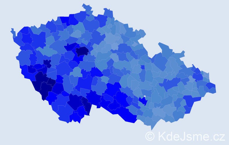 Jméno: 'Karel', počet výskytů 111726 v celé ČR