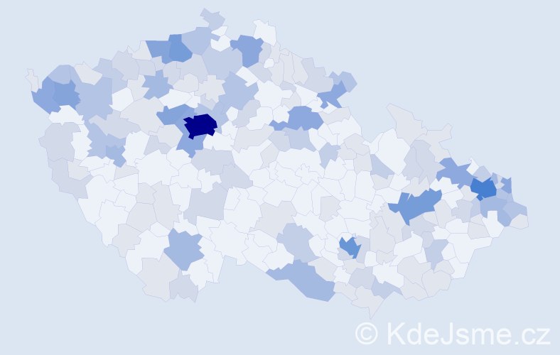 Jméno: 'Valéria', počet výskytů 358 v celé ČR