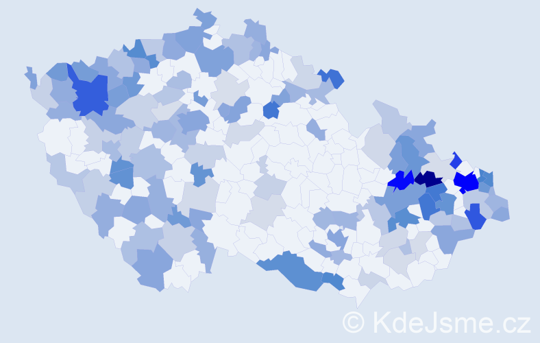 Jméno: 'Stefanie', počet výskytů 289 v celé ČR