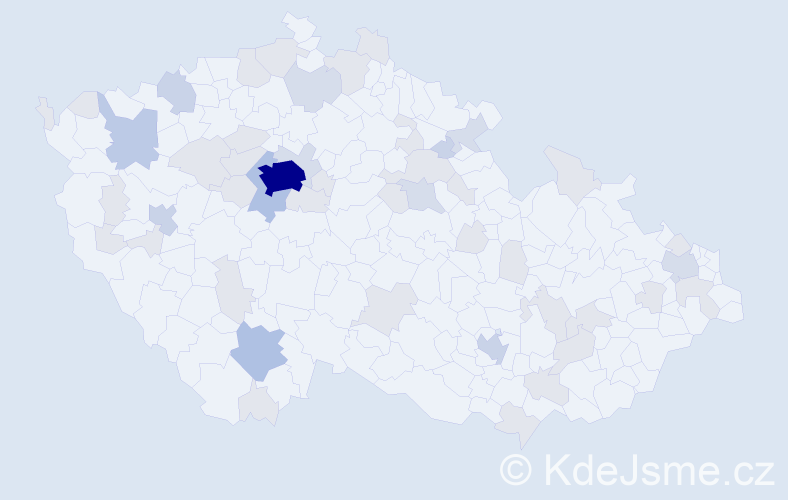 Jméno: 'Viktorija', počet výskytů 108 v celé ČR