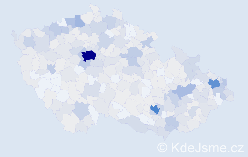 Jméno: 'Kristína', počet výskytů 942 v celé ČR