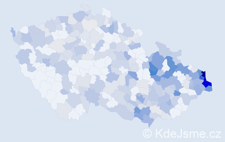 Jméno: 'Boleslav', počet výskytů 684 v celé ČR