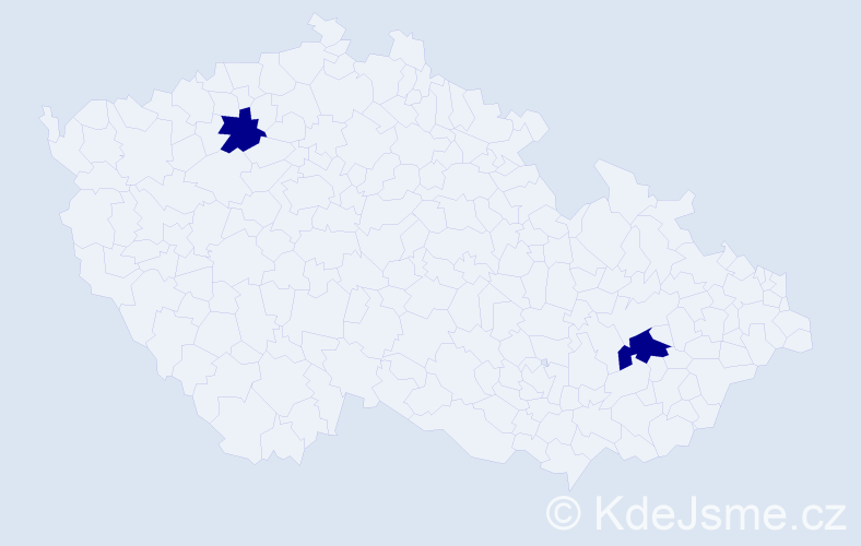 Jméno: 'Petr Theodor', počet výskytů 2 v celé ČR
