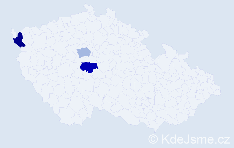 Jméno: 'Viet Chien', počet výskytů 4 v celé ČR