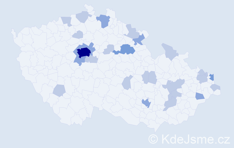 Jméno: 'Natan', počet výskytů 46 v celé ČR