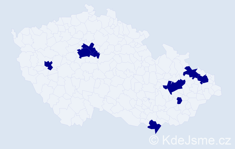 Jméno: 'Vojtěch Pavel', počet výskytů 9 v celé ČR