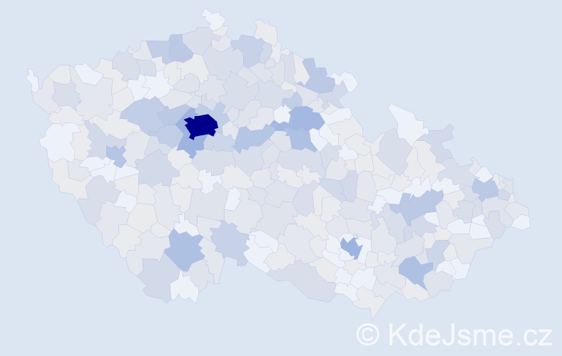 Jméno: 'Rozárie', počet výskytů 618 v celé ČR