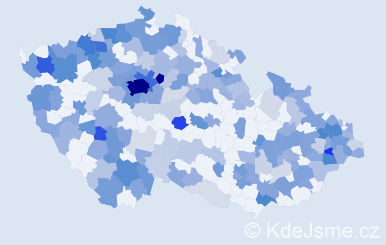 Jméno: 'Jelena', počet výskytů 538 v celé ČR
