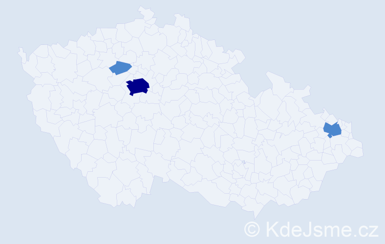 Jméno: 'Fidan', počet výskytů 5 v celé ČR