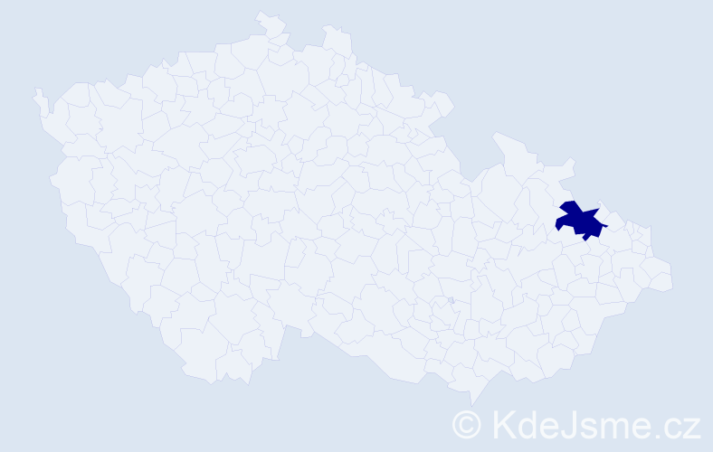 Jméno: 'Zona', počet výskytů 1 v celé ČR