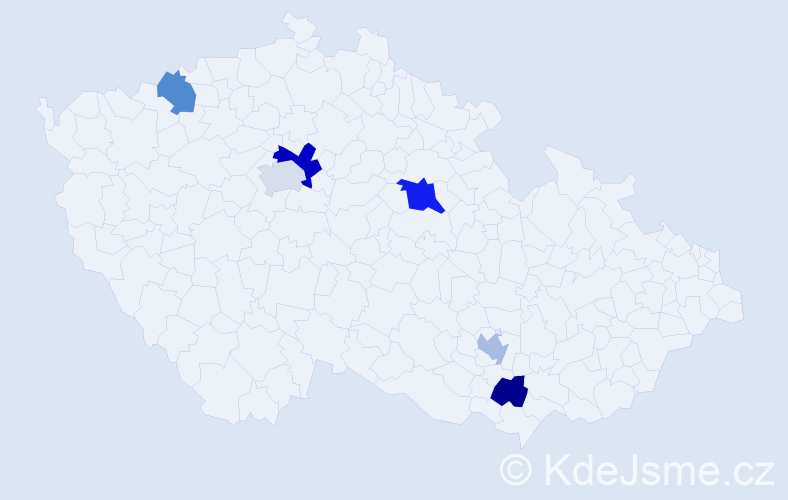 Jméno: 'Oktavián', počet výskytů 8 v celé ČR