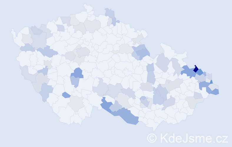 Jméno: 'Konrád', počet výskytů 139 v celé ČR