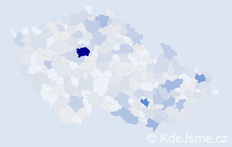 Jméno: 'Lubomíra', počet výskytů 549 v celé ČR