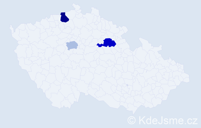 Jméno: 'Minh Huyen', počet výskytů 3 v celé ČR